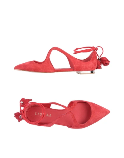 Shop Le Silla Ballet Flats In Red