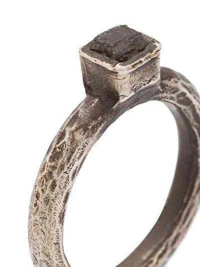 Shop Henson Antique-effect Ring - Metallic