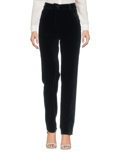 Shop Alberta Ferretti Woman Pants Black Size 10 Cotton, Other Fibres