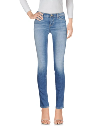 Shop Armani Jeans Woman Jeans Blue Size 26 Cotton, Elastomultiester, Elastane