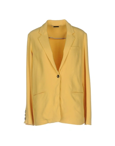 Shop Atos Lombardini Sartorial Jacket In Yellow
