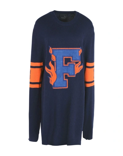 Shop Fenty X Puma Sweater In Dark Blue