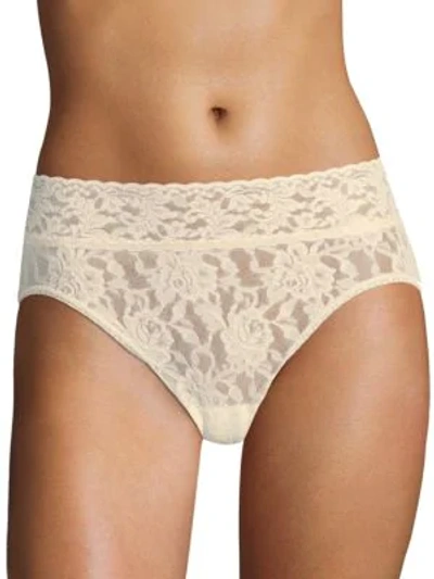 Shop Hanky Panky Lace French Briefs In Ivory