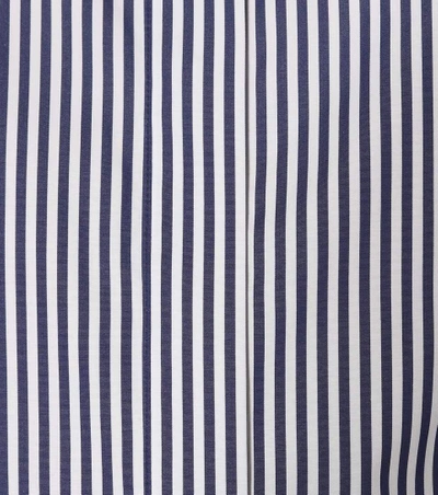 Shop Joseph Carla Striped Cotton Shirt In Blue