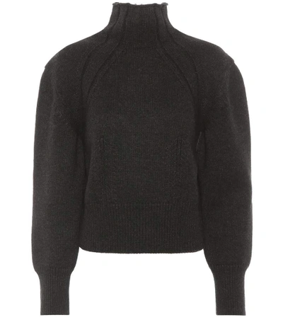 Shop Bottega Veneta Wool And Cashmere-blend Sweater In Grey