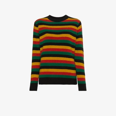 Shop The Elder Statesman Multi Stripe Sweater In Multicolour