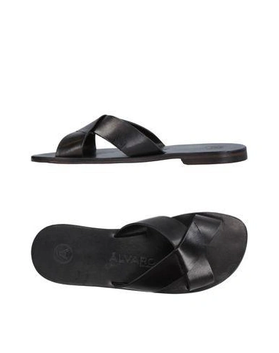 Shop Álvaro González Sandals In Black