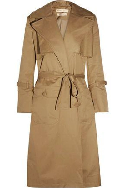 Shop Maggie Marilyn Woman Be Mine Oversized Cotton-twill Trench Coat Camel