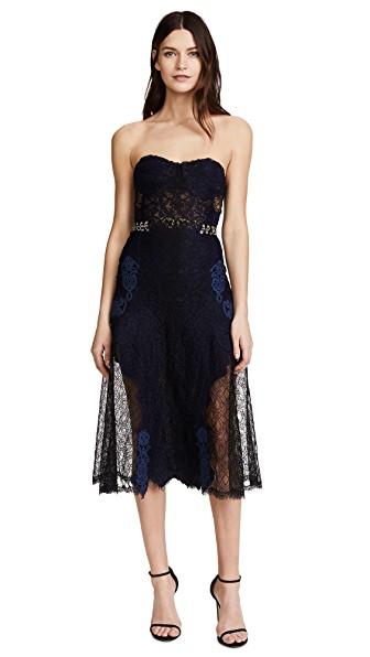 jonathan simkhai strapless bustier midi dress