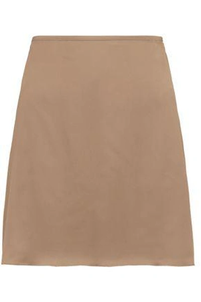 Shop Marni Woman Printed Chiffon Skirt Beige