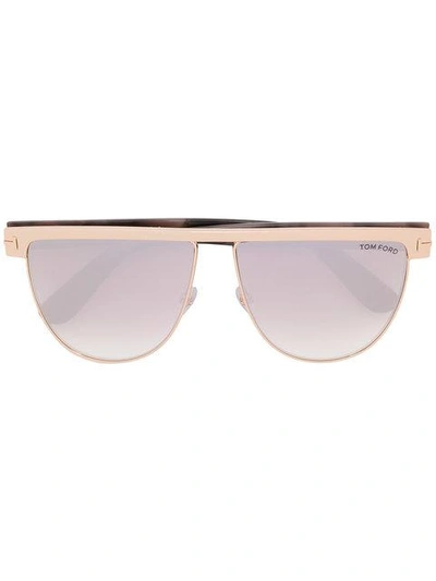 Shop Tom Ford Stephanie Sunglasses In Brown