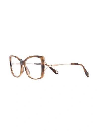 Shop Givenchy Gv 0028 Glasses In Brown