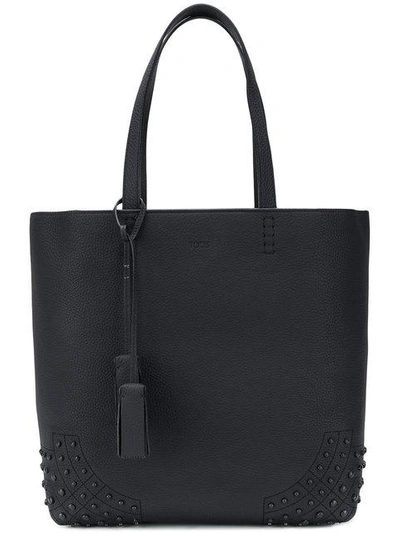 Shop Tod's Amr Soft Tote In Black