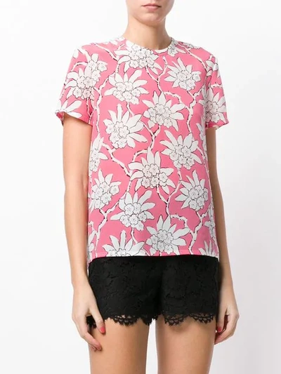 Shop Valentino Floral Print T-shirt