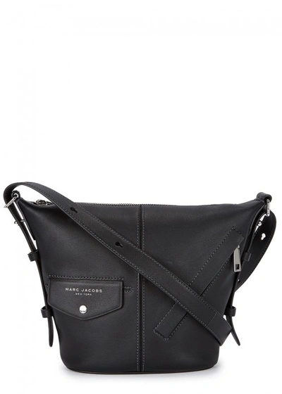 Shop Marc Jacobs The Mini Sling Black Leather Shoulder Bag