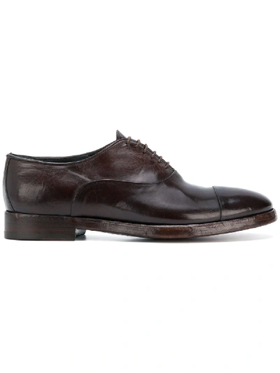 Shop Alberto Fasciani Oxford Shoes - Brown