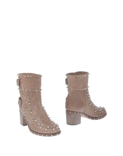 Shop Laurence Dacade Ankle Boots In Khaki