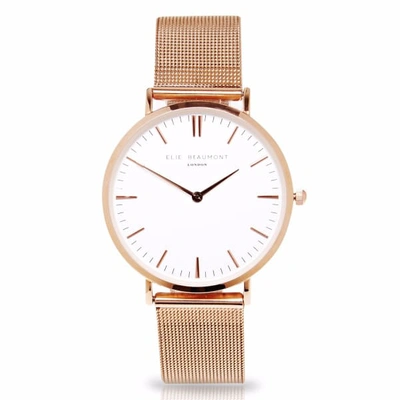 Shop Elie Beaumont Oxford Small Rosegold Mesh