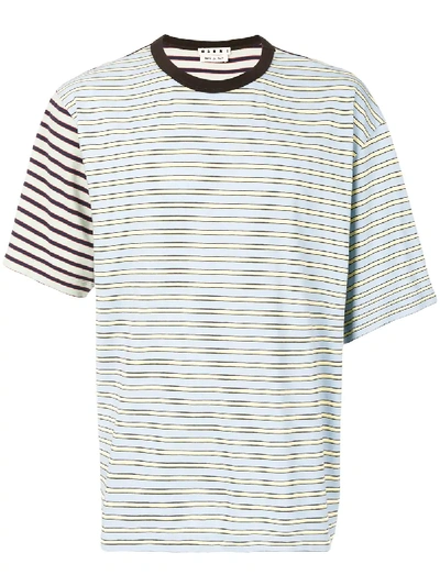Shop Marni Contrast Striped T-shirt
