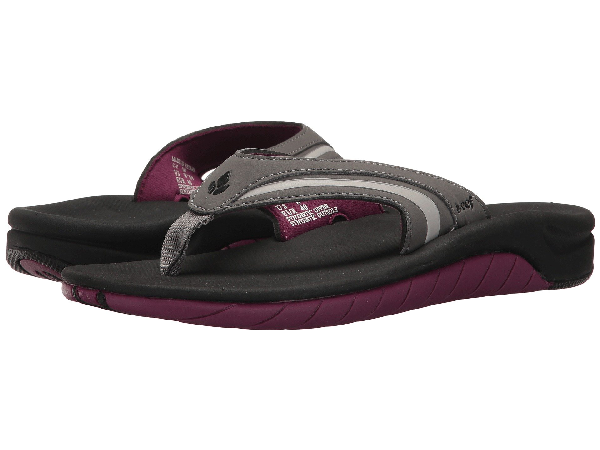 Reef Slap 3 In Charcoal Plum Modesens