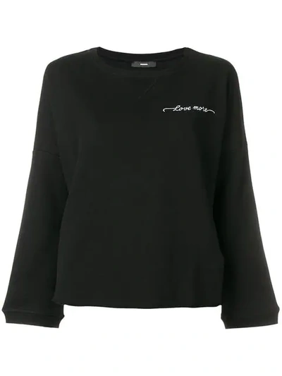 Shop Diesel F-gertrude-new Sweatshirt - Black