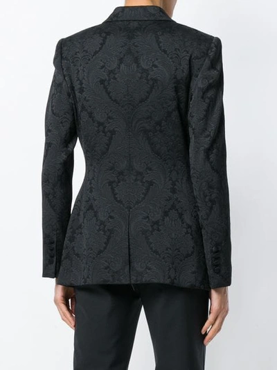 Shop Dolce & Gabbana Jacquard Blazer In Black