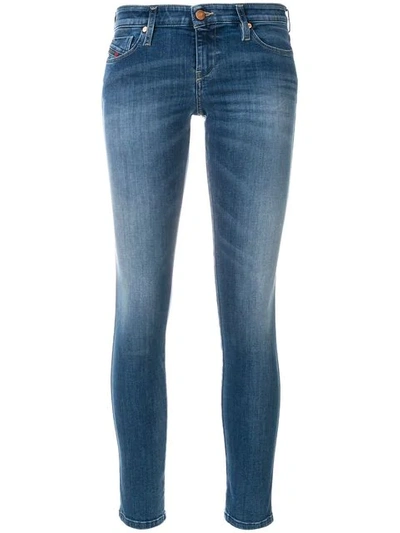 Shop Diesel Skinzee-low Jeans - Blue