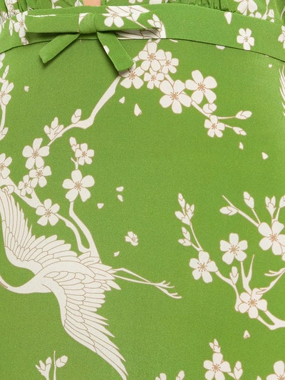 Shop N°21 Nº21 Bird Floral Print Dress - Green