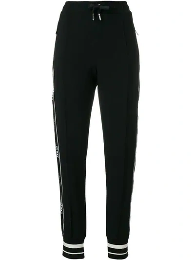 Shop Dolce & Gabbana Fitted Casual Trousers In Black