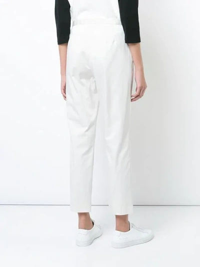 Shop Marc Jacobs Cropped Trousers In White