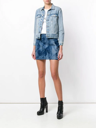 Balmain Horse Denim Skirt | ModeSens