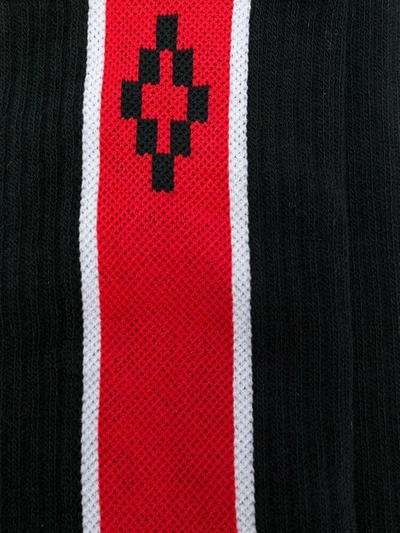 Marcelo Burlon County Of Milan Logo Color Block Socks In Black