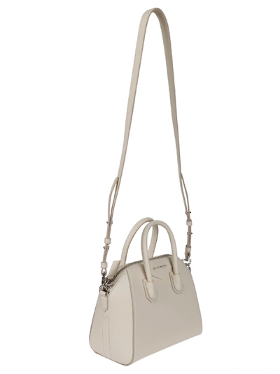 Shop Givenchy Peacock Mini Tote In White