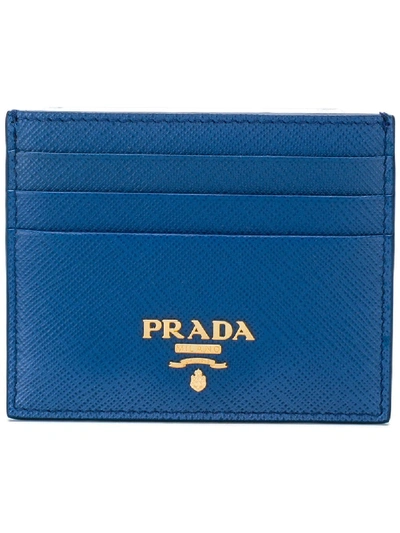 Shop Prada Logo Plaque Cardholder