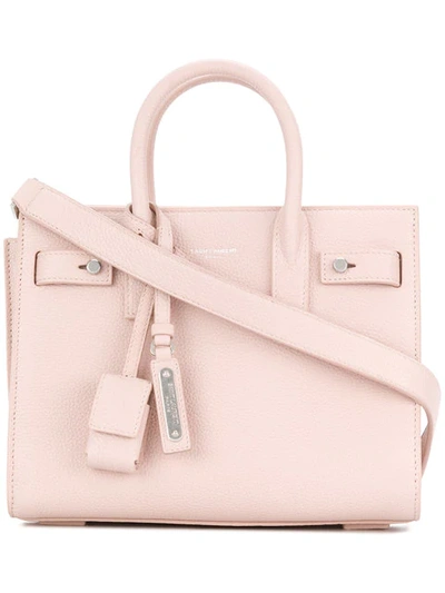 Shop Saint Laurent Mini Sac De Jour Tote Bag In Pink