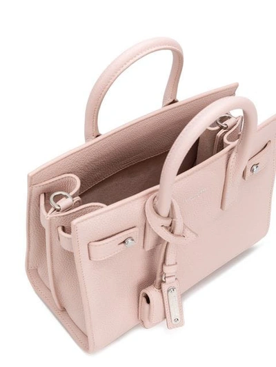 Shop Saint Laurent Mini Sac De Jour Tote Bag In Pink