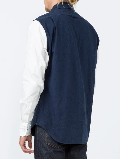 Shop Thom Browne Contrasting Button-down Shirt