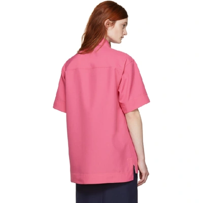 Shop Calvin Klein 205w39nyc Pink Western Pocket Shirt In 673 Begonia