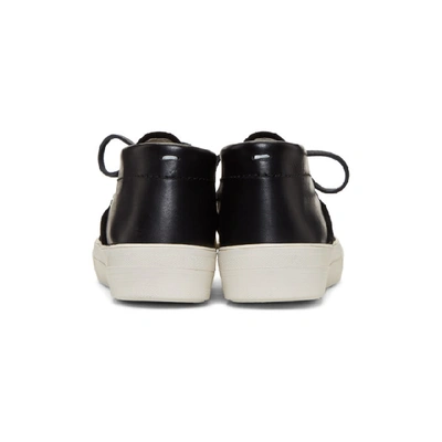 Shop Maison Margiela Black Chukka Hybrid Sneakers