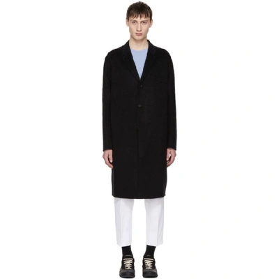 Shop Acne Studios Black Chad Coat In Black Mel