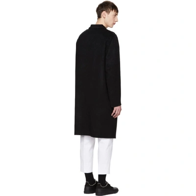 Shop Acne Studios Black Chad Coat In Black Mel