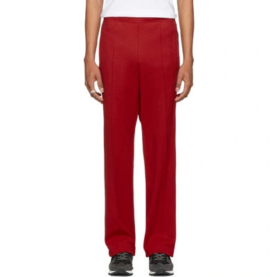Shop Maison Margiela Red Track Pants In 307 Red