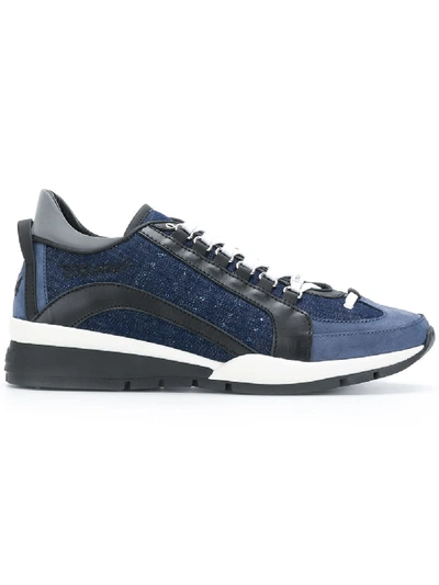 Shop Dsquared2 Panelled Sneakers