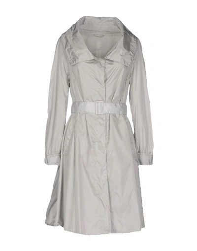 Shop Add Belted Coats In Light Grey