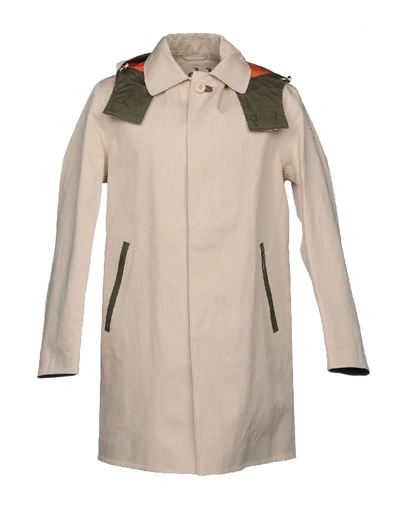 Shop Add Overcoats In Beige