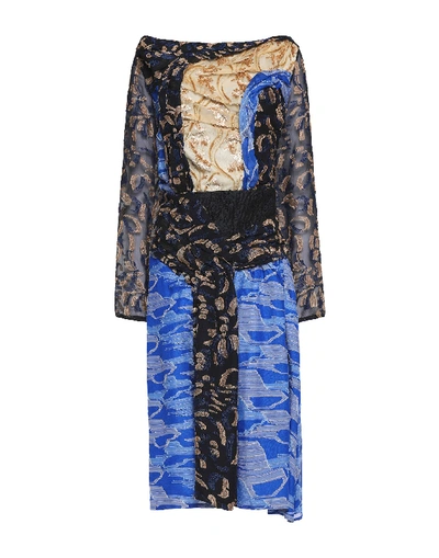 Shop Michael Van Der Ham Knee-length Dress In Blue