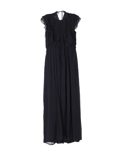 French Connection Long Dress In Dark Blue | ModeSens