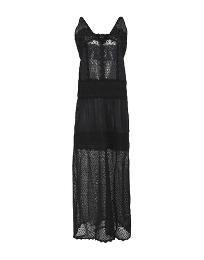 Shop Just Cavalli Woman Maxi Dress Black Size 10 Cotton