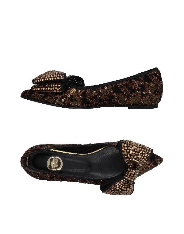 bronze ballet flats