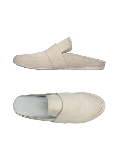 Shop Marsèll Slippers In Ivory